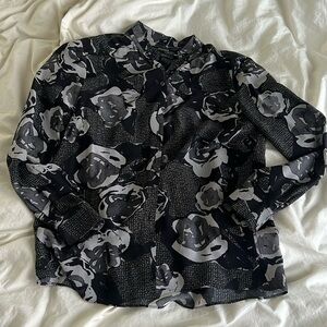 All Saints 100% silk button down. Size US 4.